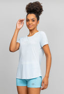 T-SHIRT CREPE ALONGADA