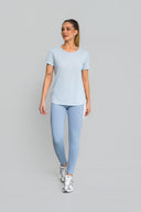 T-SHIRT CREPE ALONGADA